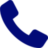 blue phone receiver icon