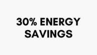 30% energy savings